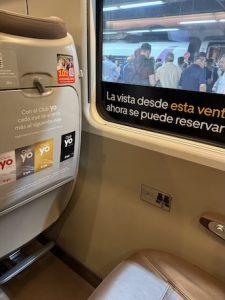 renfeの列車内
