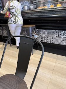しつこくやってくるスズメ